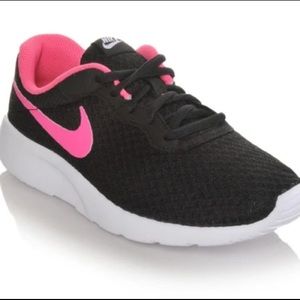 Black, Pink, and White Nike Sneakers